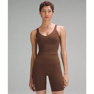 Lululemon Align Tank Size 6 Roasted Brown Nulu Yoga Cropped Athleisure Active